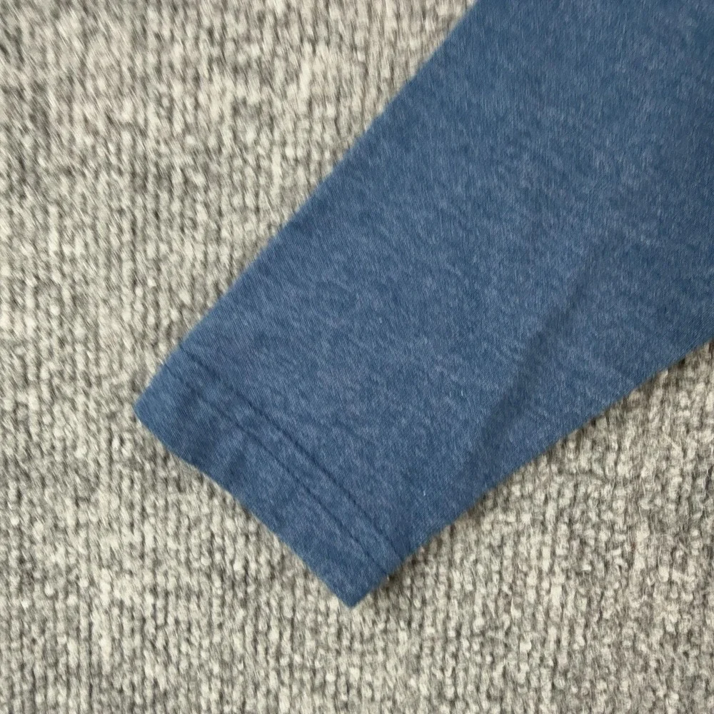 Lucky Brand Shirt Kids 3T Blue Hooded Long Sleeve Rainbow Logo Graphic Tee